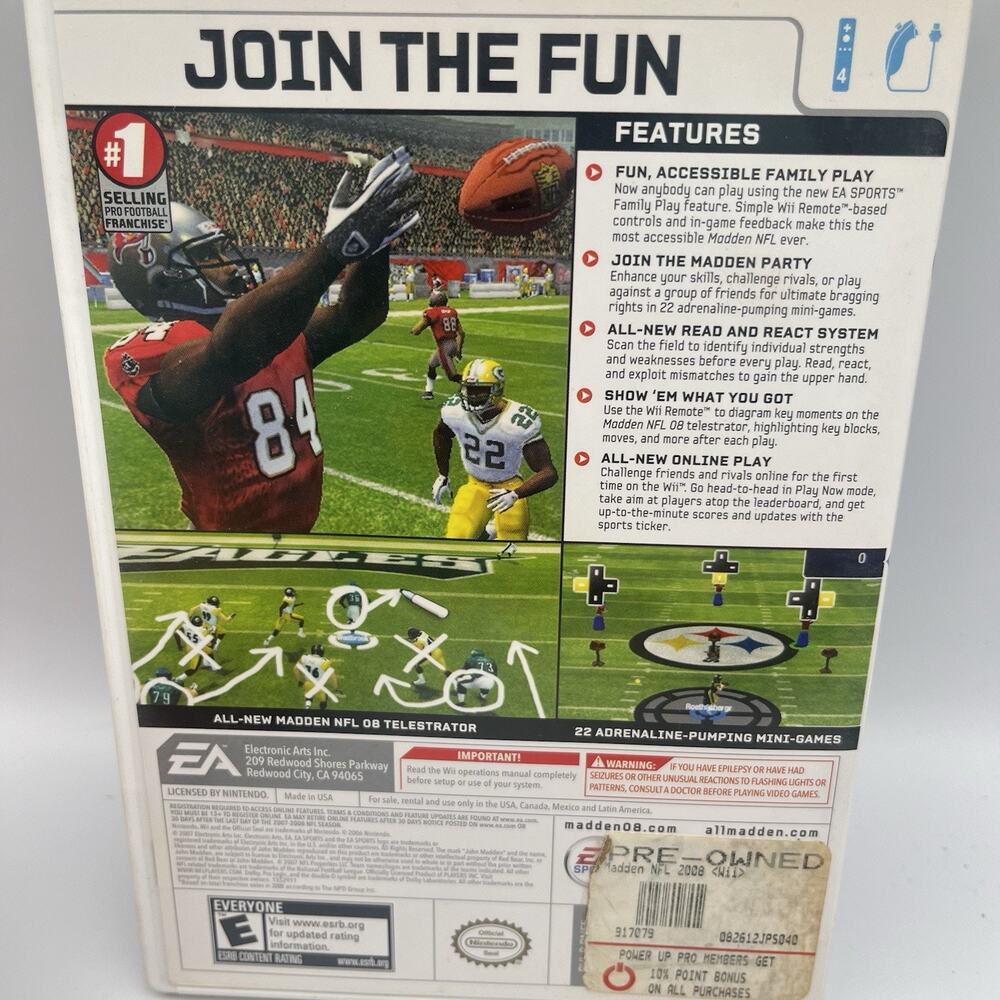 Madden NFL 08 (Nintendo Wii) Tested - Picture 3 of 8